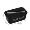 Caja de mantequilla de gran capacidad para uso doméstico, caja de queso de grado alimenticio de PP con cuchillo, recipiente para almacenar queso