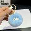 Llavero Colgante de Bola Pequeña de Piel de Conejo Ins Tendencia Peluche Bola Pequeña Decoración de Mochila Regalo Estilo Ins
