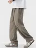 Ropa de Hombre Feng She / Novedad de Primavera Holgados Casual Versátiles Pierna Recta Pantalones Estilo Lujo Ligero Old Money Pantalones de Pierna Ancha para Hombre