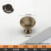 Manija de Armario Estilo Antiguo de Latón Bronce Francés Vintage para Puerta de Mueble Cajón de Gabinete de un Solo Agujero