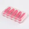 5 Pares Caixa Protetora Embalada Redução de Ruído Isolamento Acústico Material PU Tampões de Ouvido Rebound Lento Macio Xadrez Bala Tampões de Ouvido para Dormir