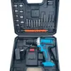 Kit de Furadeira Elétrica Manual Recarregável de Dois Velocidades com Impacto Lítio Ferramenta Chave de Fenda Elétrica Multifuncional Doméstica Ferramentas de Ferragens