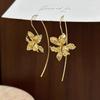 Novo Estilo Chinês Phoenix Iris Flower Brincos Personalizado Design de Moda Sense Ear Gancho Retro Light Luxury Advanced Sense Brincos Atacado