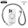 Cordón Desmontable para Teléfono Móvil Multifuncional Tres en Uno Cruzado Cuerda para Teléfono Móvil Colgante para Cuello Muñeca Anti-Pérdida Cordón para Funda de Teléfono Móvil