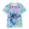 Nueva Camiseta de Manga Corta de Verano con Dibujo de Stitch Personalidad de Fábrica Transpirable en Venta Comercio Exterior Impresión Digital 3D Linda