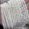 2 * 4mm 5*7mm parafuso de ferradura natural ábaco contas espaçador acessórios artesanais diy branco prata concha material