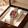Reloj Popular para Mujer Gelangdi Transfronterizo Tk, Reloj de Cuarzo Resistente al Agua con Segundero Independiente, Estilo Vintage, Reloj de Lujo Ligero para Mujer