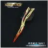 Periféricos de Juego Firewire [Tiburón Blanco Hoja Ardiente Mariposa Cuchillo Mariposa] 22cm Modelo de Metal Plegable Manualidades