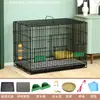 Gaiola de Coelho Doméstica Interna Grande para Animal de Estimação Gaiola para Coelho Jovem Criação Criação Criptografada Dobrável de Metal Carro Gaiola para Animal de Estimação Pequeno