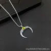 Collar Colgante Ojo del Diablo Cuerno Mitología Antigua Europea y Americana Cadena de Suéter de Venta Caliente Transfronteriza Accesorios de Comercio Exterior Al por Mayor