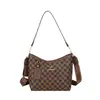 Bolsa de Ombro Feminina Novo Estilo Comércio Exterior Moda Retro Estampada Elegante Bolsa Transversal Grande Capacidade Versátil Portátil Bolsa Tote