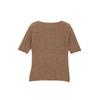 [Departamento Editorial de Notícias] Camiseta de Tricô Normcore Lã Merino Textura Espinha de Peixe Fio de Yangzi Alemão Contagem 48