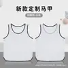 Colete de Treino de Futebol Anti-desgaste com Rede Cruzada Uniforme de Time Infantil Adulto Colete de Team Building Bib com Número Respirável
