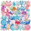 50 Pegatinas Transparentes con Temática Oceánica para Decorar Maletas, Fundas de Teléfono, Tabletas, Cuadernos, Guitarras, Agendas y Dispensadores de Agua