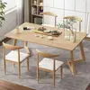 Conjunto de Mesa e Cadeiras para Chá, Mesa de Chá para Uso no Escritório e em Casa, Mesa Retangular, Mesa de Jantar Minimalista Moderna, Conjunto de Chá Kung Fu, Mesa para Preparo de Chá