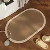 Nueva serie minimalista alfombrilla de suelo absorbente de secado rápido antideslizante de tierra de diatomeas para baño, alfombra decorativa a prueba de polvo y fácil de mantener para la entrada