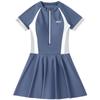 Traje de baño para mujer 2025 Conservador de una pieza con falda Adelgazante Secado rápido Casual para estudiantes Deportivo Traje de surf