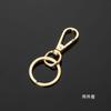 Chaveiro de cachorro de ouro rosa, chaveiro de metal, corrente, faça você mesmo, acessórios de joias, bolsa de boneca, pingente, material