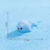 Miniaturas de polvo e golfinho para terrários, decorações DIY temáticas do oceano para aquários, acessórios para pendurar e pequenos enfeites para um mundo subaquático