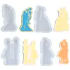 Molde de Gota de Gel de Cristal Serie Día de San Valentín DIY Modelado de Pareja Romántica Velas de Aromaterapia Jabón Adornos Molde de Silicona