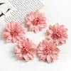 Flor Artificial Nueva Cabeza de Crisantemo de Bambú Estilo Bosque Dahlia Flor Hecha a Mano Material para Anillo Broche Estilo Antiguo Accesorios para el Cabello Hanfu Tocado