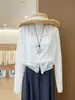 Tiro Real~Cárdigan Delgado Teñido Yunma para Mujer, Nuevo Estilo de Verano, Chaqueta Holgada Casual con Botones Protectora del Sol 14933