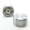 23X13 Aluminio Exterior Caucho Interior Cuerpo Desnudo Plata Eje de Flor de 6 mm Perilla, Perilla de Ajuste de Potenciómetro de Codificación