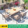 Mesas y Sillas de Aluminio Fundido para Exteriores, Mesas con Azulejos de Mármol, Jardines de Patios de Villas, Calles Comerciales, Hoteles, Bed & Breakfasts, Atracciones Turísticas, Mesas de Proyecto