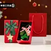 Navidad Abastecimiento Transfronterizo Carrillón de Viento Navideño Decoración de Atmósfera Regalo Llavero de Árbol de Navidad de Felpa Colgante para Bolso Venta al por Mayor