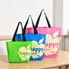 Bolsas personalizadas tecidas à mão com impressão colorida, sacolas de compras de supermercado de PP de grande capacidade, sacolas de brinde publicitárias para exposições com logotipo