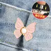 Herramienta para ceñir la cintura de mariposa, Botón de ajuste de talla de cintura para jeans sin perforaciones, Botón ajustable de apriete para pantalones
