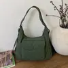 Bolso de Hombro de Tela Grande de Capacidad Simple, Estilo Japonés, Literario y Artístico, para Mujer, Bolso de Mano Casual con Múltiples Bolsillos, Bolso de Mamá, Bolso Tote
