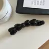 Clip para el Pelo de Plátano Versátil con Lazo Nuevo Transfronterizo Pinza Elegante Simple de Gama Alta Accesorio para el Cabello Tocado