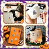 50 adesivos de Halloween em aquarela: abóboras, fantasmas, morcegos, designs de desenhos animados, para scrapbooking, garrafas de água, malas, à prova d'água, atacado