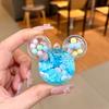 Azul floco de neve contas coloridas pirulito acrílico garrafa areia movediça luminosa atacado criativo pingente óleo acessórios Mickey