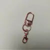 Fivela de Porta de Liga de Zinco com Corrente Acabamento Fino Fivela de Cachorro Mochila para Pet Fivela Universal Acessórios Chaveiro Rotativo