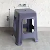 Taburete de plástico engrosado para uso doméstico, extra grueso, moderno y simple, apilable, estilo nórdico, silla cómoda y económica, taburete cuadrado alto
