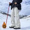 Pantalones cargo funcionales de estilo americano, pantalones largos transpirables para hombre y mujer, adecuados para otoño, versátiles para streetwear, actividades al aire libre y trabajo, corte holgado, disponibles en tallas grandes, pantalones casuales