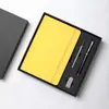 Caja de Regalo con Cuaderno de Espiral para Reuniones de Oficina de Negocios, Bloc de Notas A5 con Logo Personalizable, Recuerdo de Evento