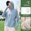 Ropa de Protección Solar de Seda de Hielo para Mujer Verano 2025 Nueva Holgada para Exteriores Anti-UV Transpirable Cubre Rostro Abrigo de Protección Solar de una Pieza