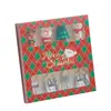 Juego de cubiertos de acero inoxidable 304 para Navidad transfronteriza, caja de regalo festiva con tenedores y cucharas de alto valor estético