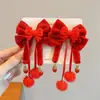 Pasador de Año Nuevo 2025 para Niños, Pinza de Pelo con Lazo, Accesorios para el Cabello, Pasador de Año Nuevo Chino para Niñas, Adorno para la Cabeza de Bebé
