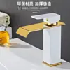 Grifo de Cascada para Lavabo de Agua Fría y Caliente Gabinete de Baño Cascada Anti-Salpicaduras Transfronterizo Anti-Salpicaduras Cascada Anti-Salpicaduras Grifo de Agua Fría y Caliente