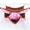 Rede para Hamster, Labirinto de Três Camadas para Esquilo-Voador, Ninho de Algodão, Rede Quente de Pelúcia, Saco de Dormir Pendurado para Pequenos Animais