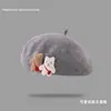 Boina Infantil para Niñas, Nueva Elegante Boina para Niña Otoño/Invierno 2026, Gorro de Felpa para Bebé Primavera/Otoño