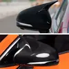 Adecuado para 18-23 Kia Stinger Carcasa de Espejo Retrovisor en Forma de Cuerno Modificación Decoración de Cubierta de Espejo Retrovisor de Fibra de Carbono