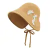 Sombrero de Protección Solar con Cordón, Similar al Estilo de Sun Li, Hecho de Paja, Parte Superior Abierta, para Mujeres, Sombrero de Sol de Ala Ancha para Exteriores de Verano que Hace que la Cara Parezca Más Pequeña, Sombrero de Pescador