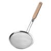Colador Acero Inoxidable Cocina Filtro de Aceite para Freír Cuchara Grande para Fideos Hogar Colador de Leche de Soya Malla de Filtro Malla Densa Mango de Madera