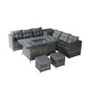 Muebles de Mimbre para Exteriores Transfronterizos Sofá de Mimbre Juego para Patio Silla de Mimbre de Ocio Mesa de Café Venta al por Mayor Mesa y Sillas de Mimbre para Balcón