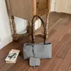 Bolsa de Compras de Lona a Cuadros de Gran Capacidad Estilo Japonés, Bolso Tote Vintage Patchwork, Bolso de Mano de Moda